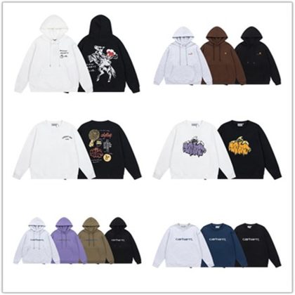 American-Style Embroidered Letter Solid Color Hooded Couple Fleece Sweatshirt Unisex Spring and Autumn Trendy Loose Jacket