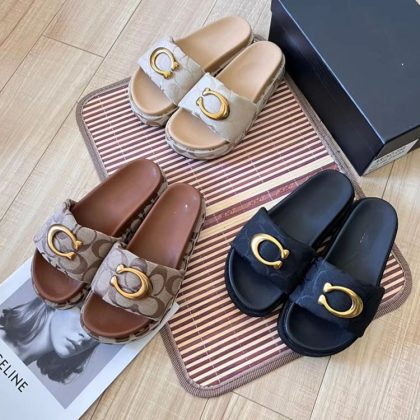 Thick-soled sandals and slippers for women's outdoor wear 2025 new style early spring and summer fashion popular online women's muffin beach shoes plus size